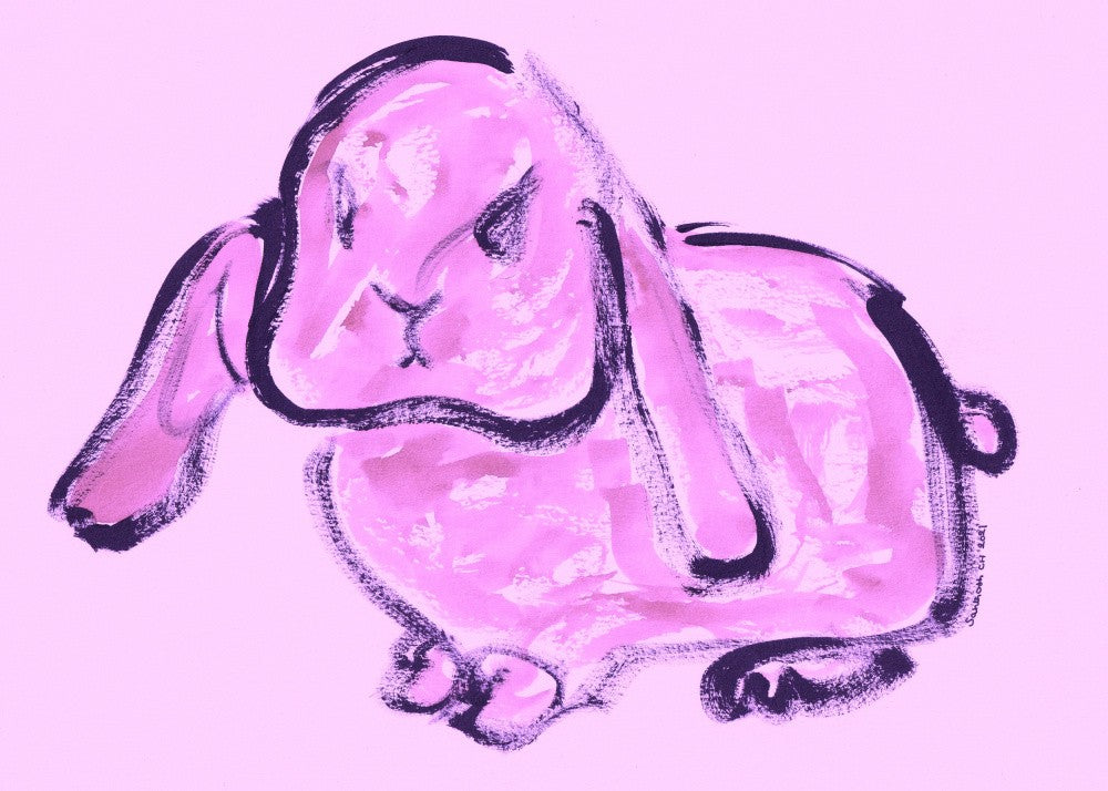 Pink Bunny Whimsy