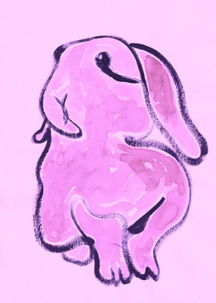 Pink Bunny Abstraction