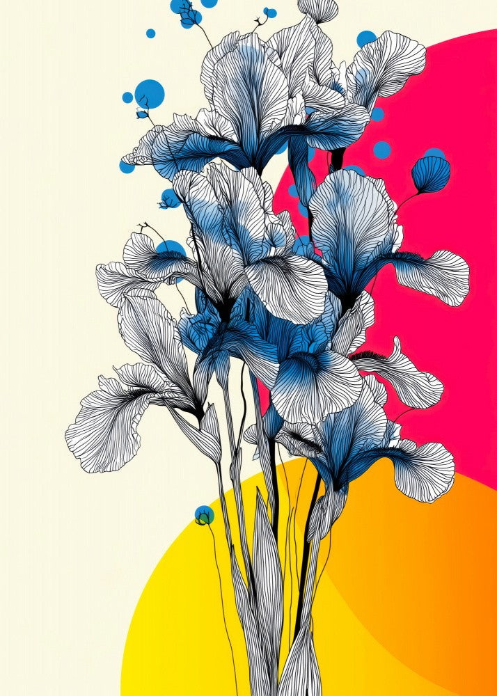 Evergreen Graphic Floral Art 1