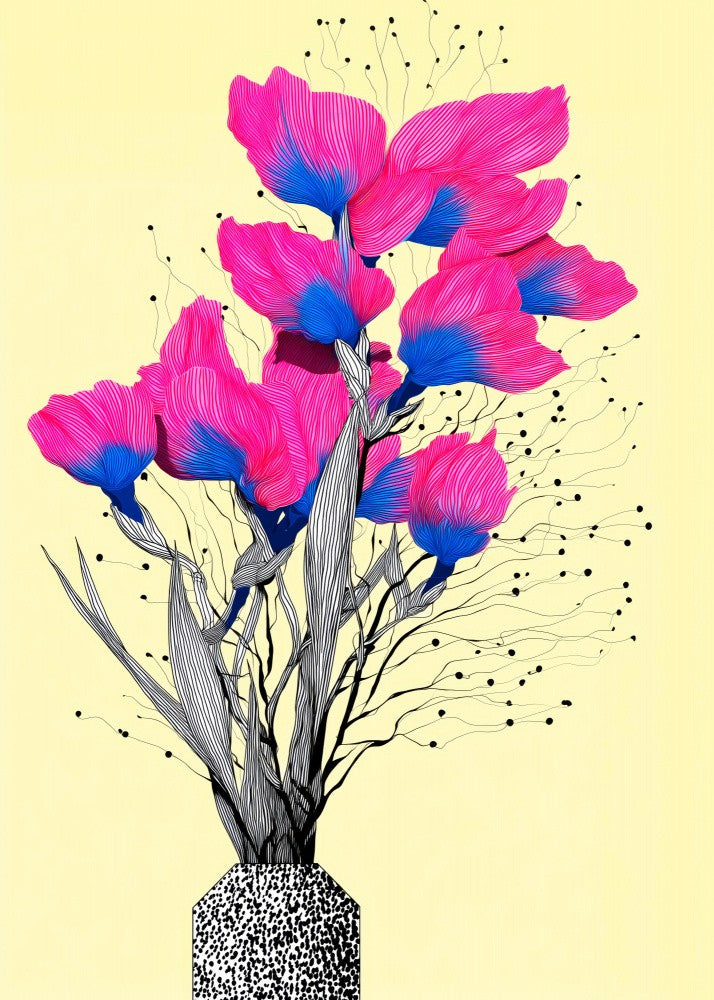 Evergreen Graphic Floral Art 3
