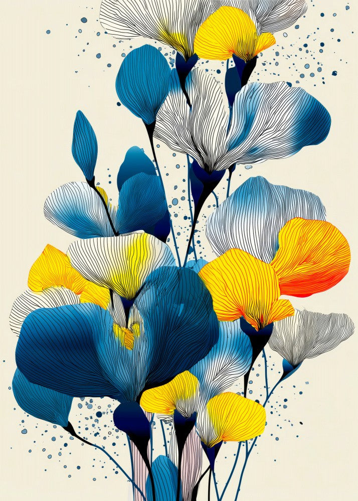 Evergreen Graphic Floral Art 4