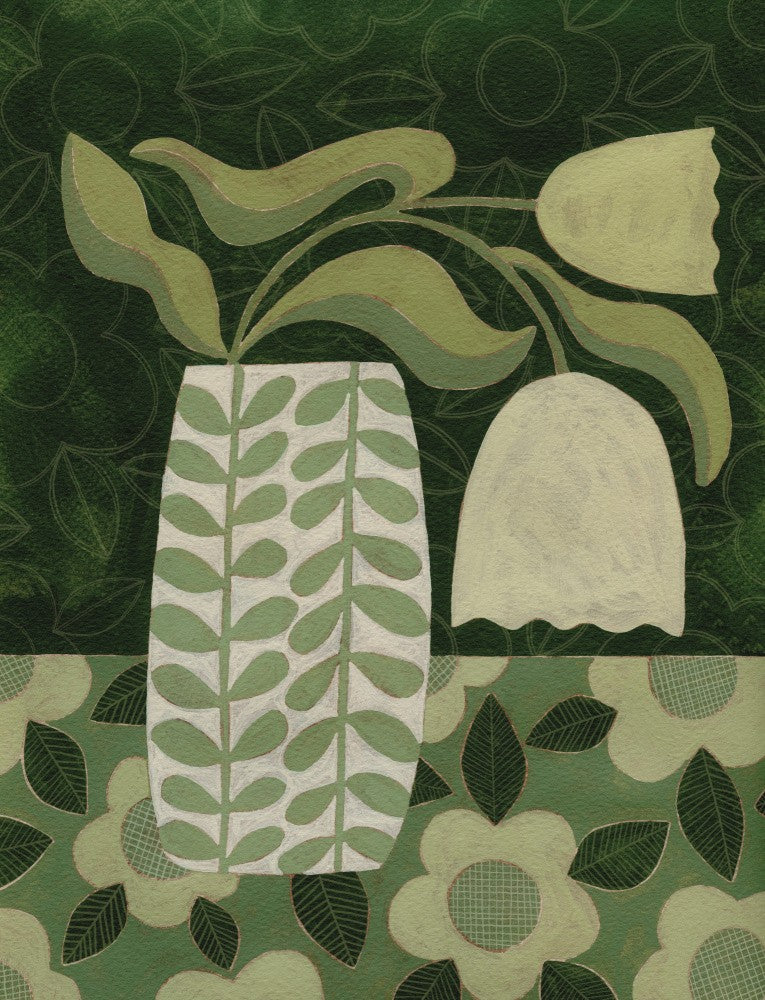 Green Tulip Still Life