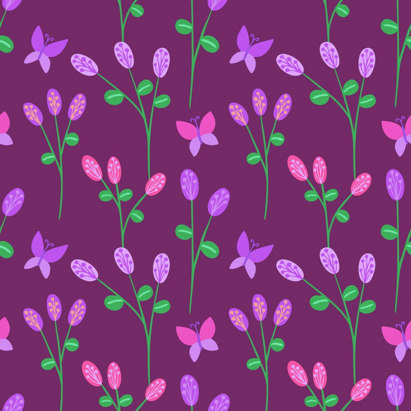 Swedish Meadow Pattern Pink