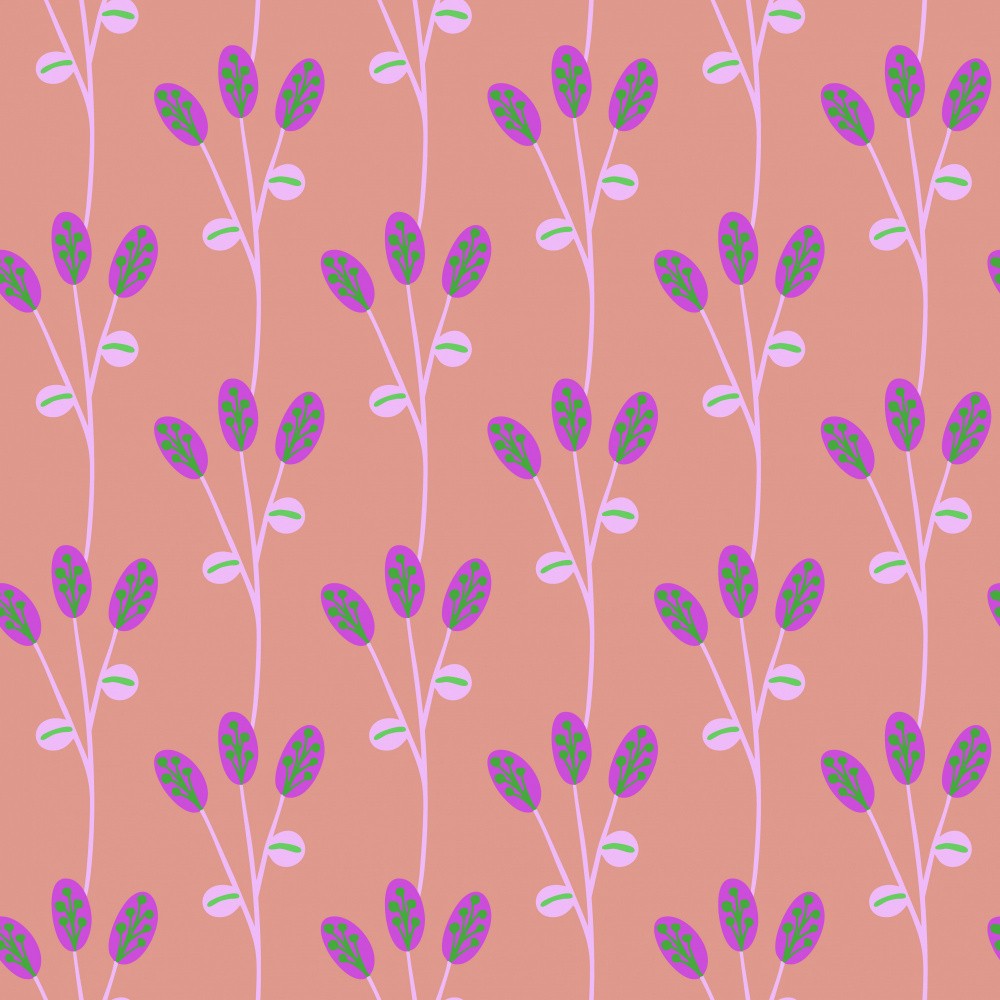 Clover Pattern Peach