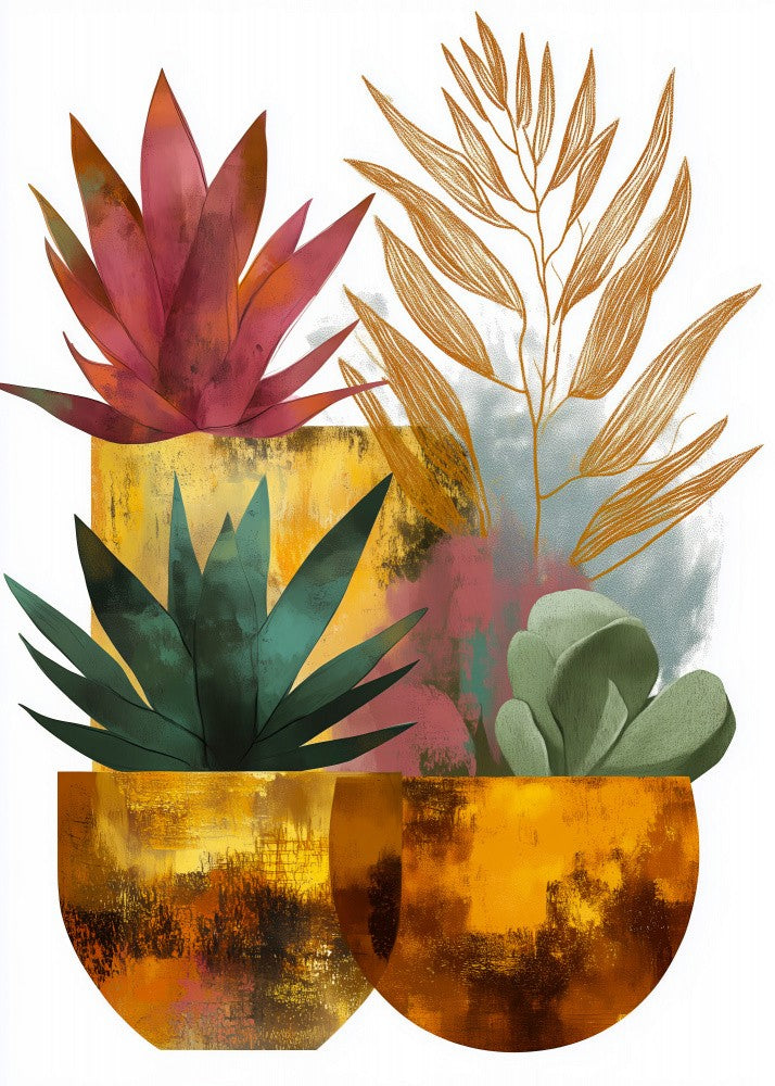 Potted Florals Flowers Evergreen (30)