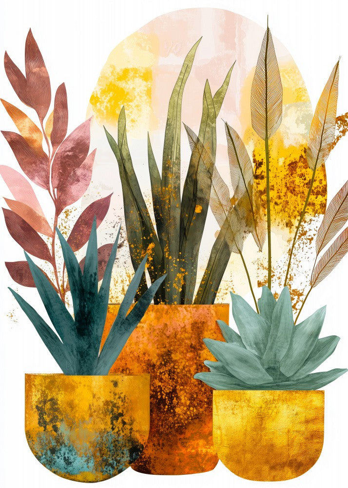 Potted Florals Flowers Evergreen (40)
