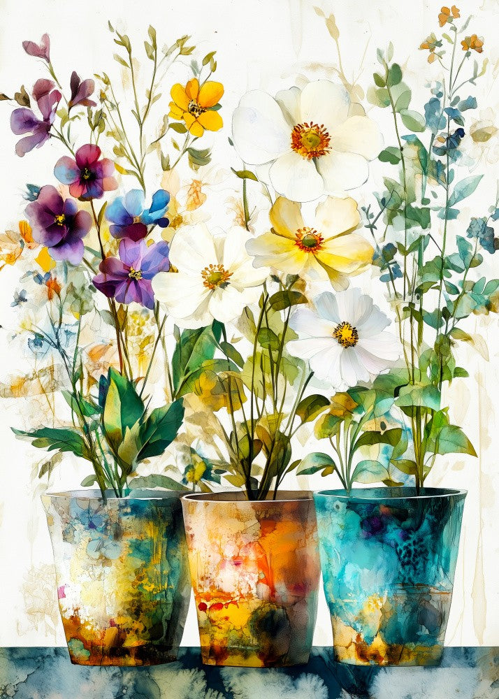 Potted Florals Flowers Evergreen (48)