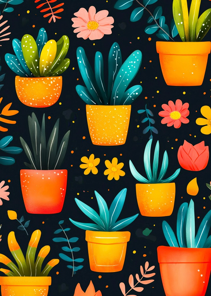 Potted Florals Flowers Evergreen (49)
