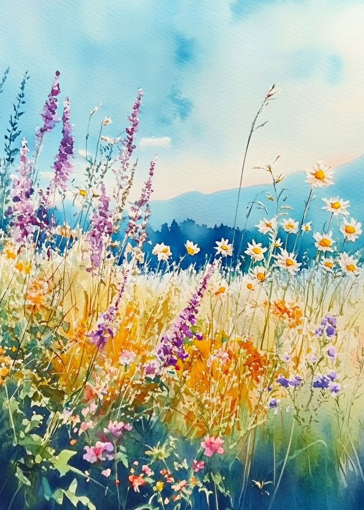 Wildblumenwiese Immergrüne Blumen 33