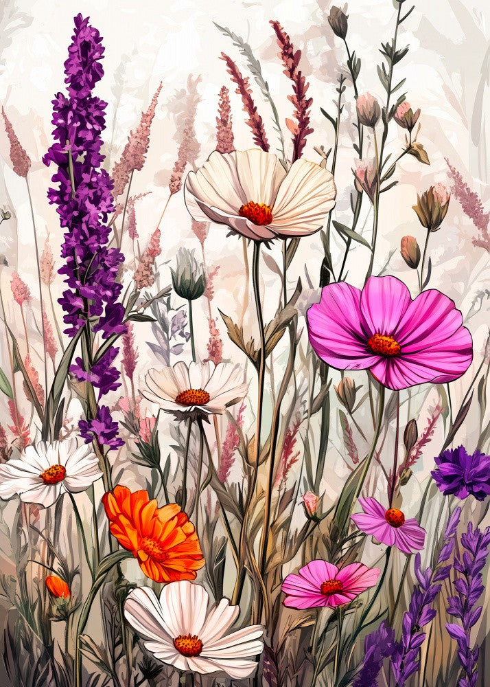 Wildblumenwiese Immergrüne Blumen 67