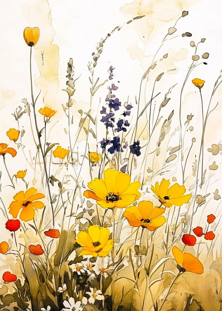Wildblumenwiese Immergrüne Blumen 88
