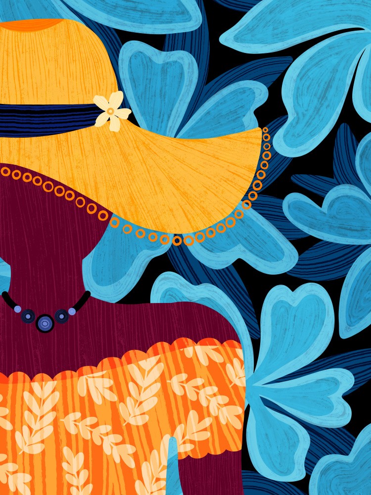 Woman With Flowers In Avalon