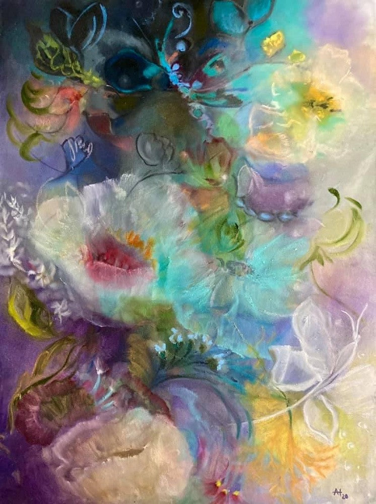 Butterflies and flowers