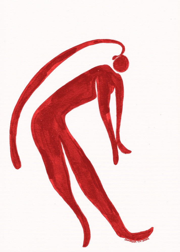 Red Figure Silhouette