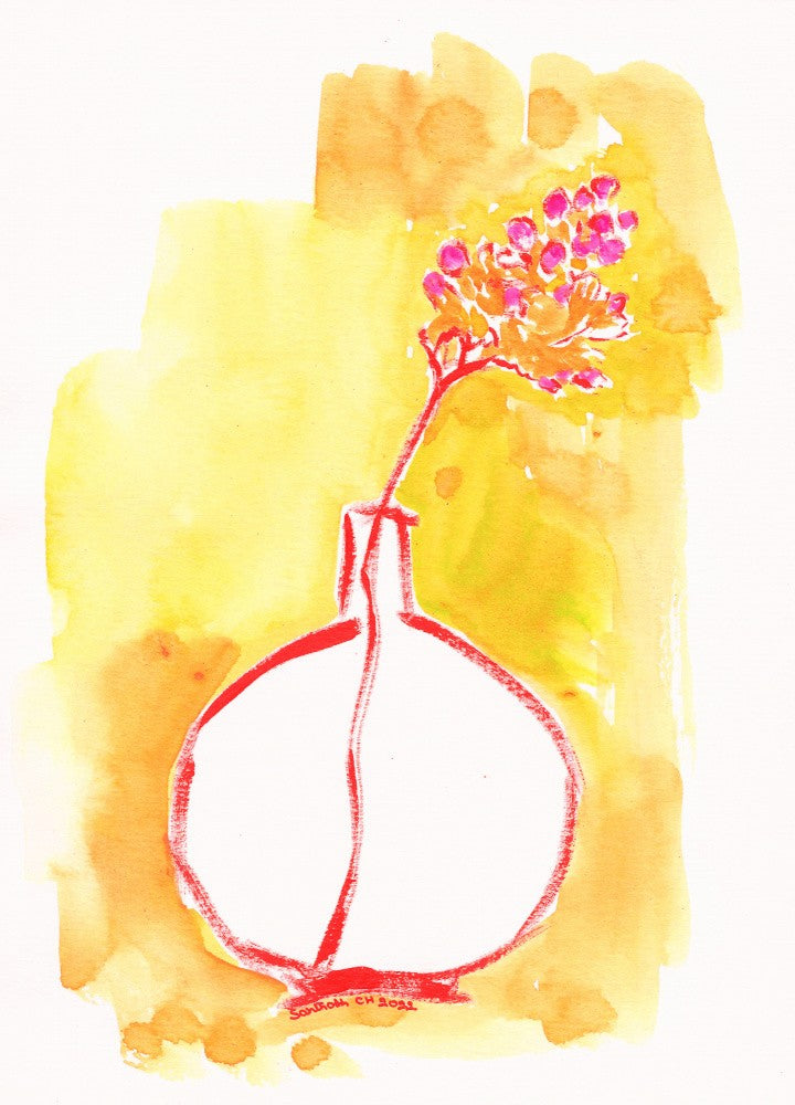 Minimalist Vase Sketch