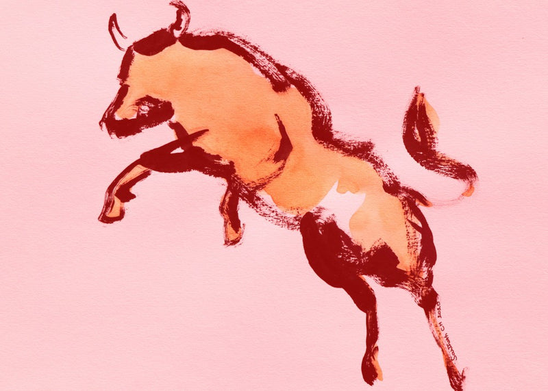 Bull in Motion