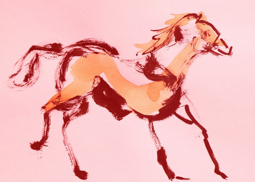 Wild Brushstroke Horse