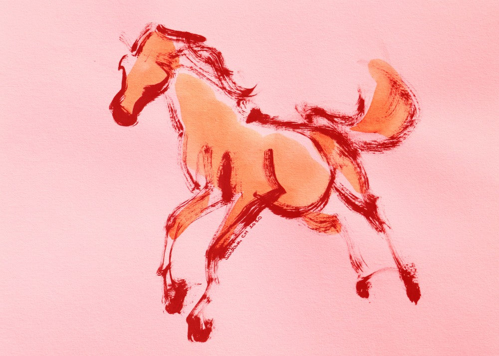 Vibrant Equine Motion