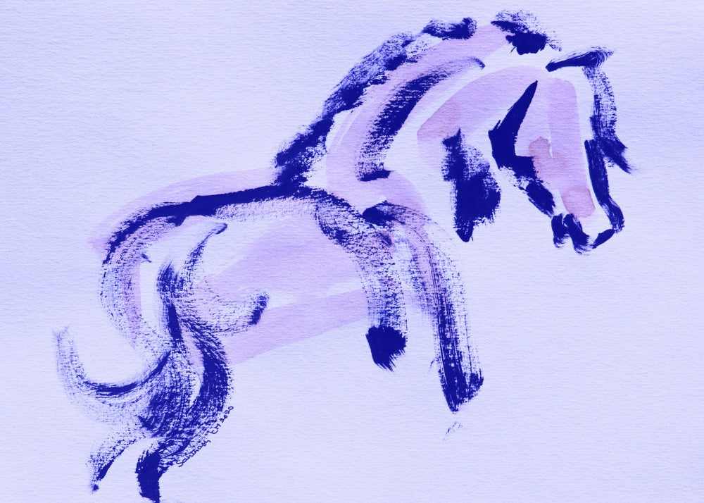 Majestic Brushstroke Horse