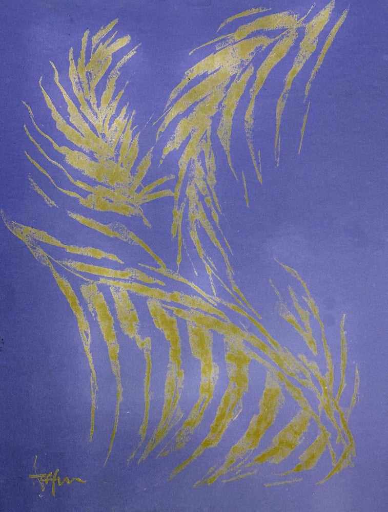 Palms Ii   Blue
