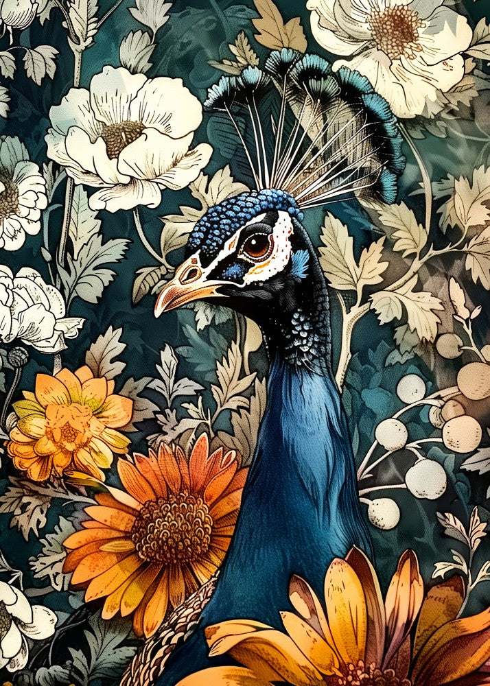 Tropische Tiere Pfau (1)