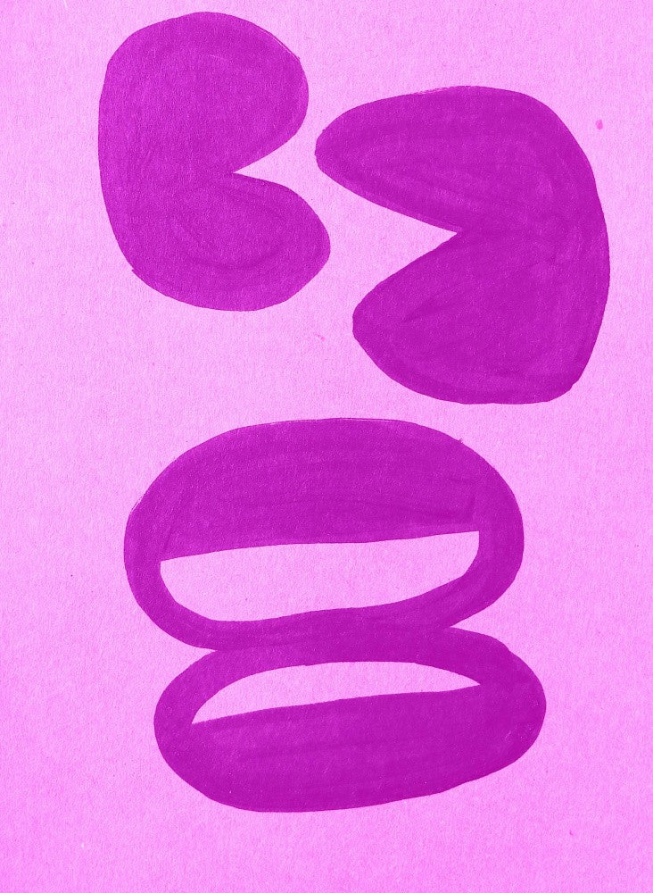 Vivid Purple Shapes