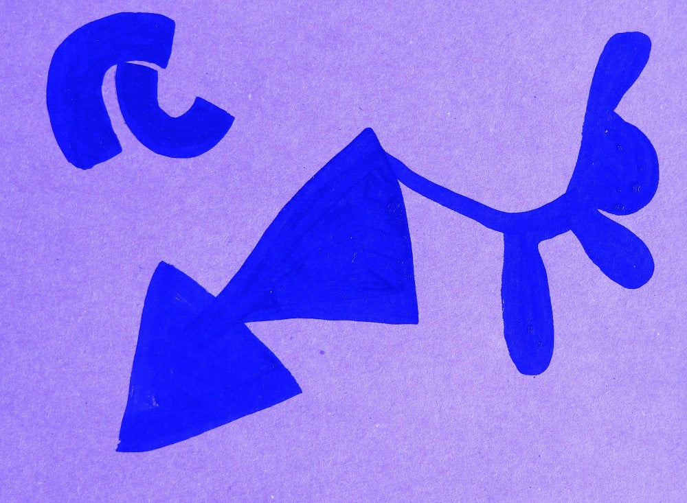 Blue Abstract Dance