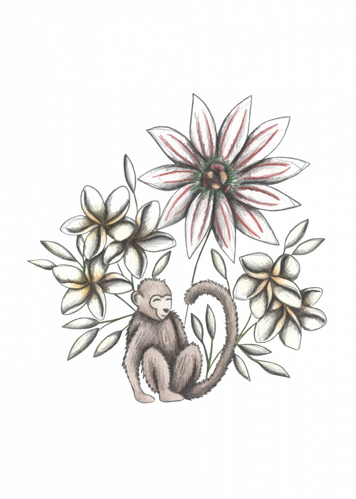 Monkey's Floral Dream