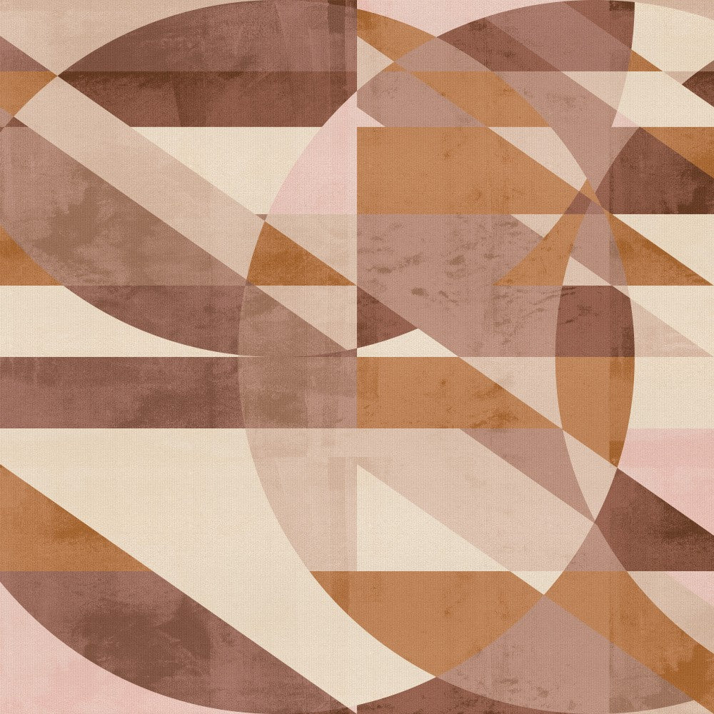 Vintage Shapes in Sand and Pink