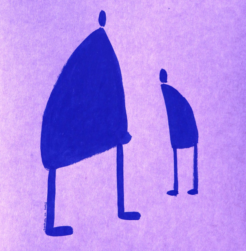 Bold Blue Silhouettes