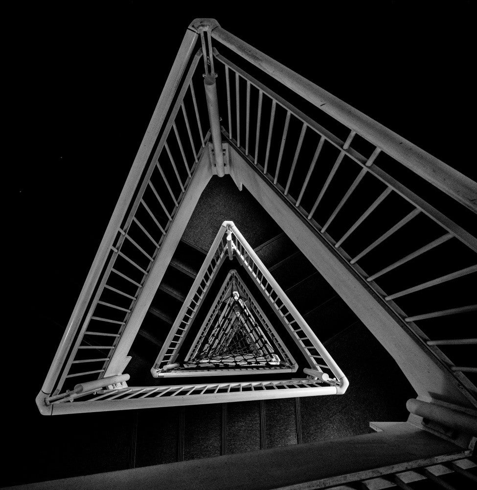 Trinity Corridor – Grayscale Reimagined