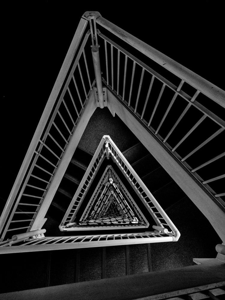 Trinity Corridor – Grayscale Reimagined