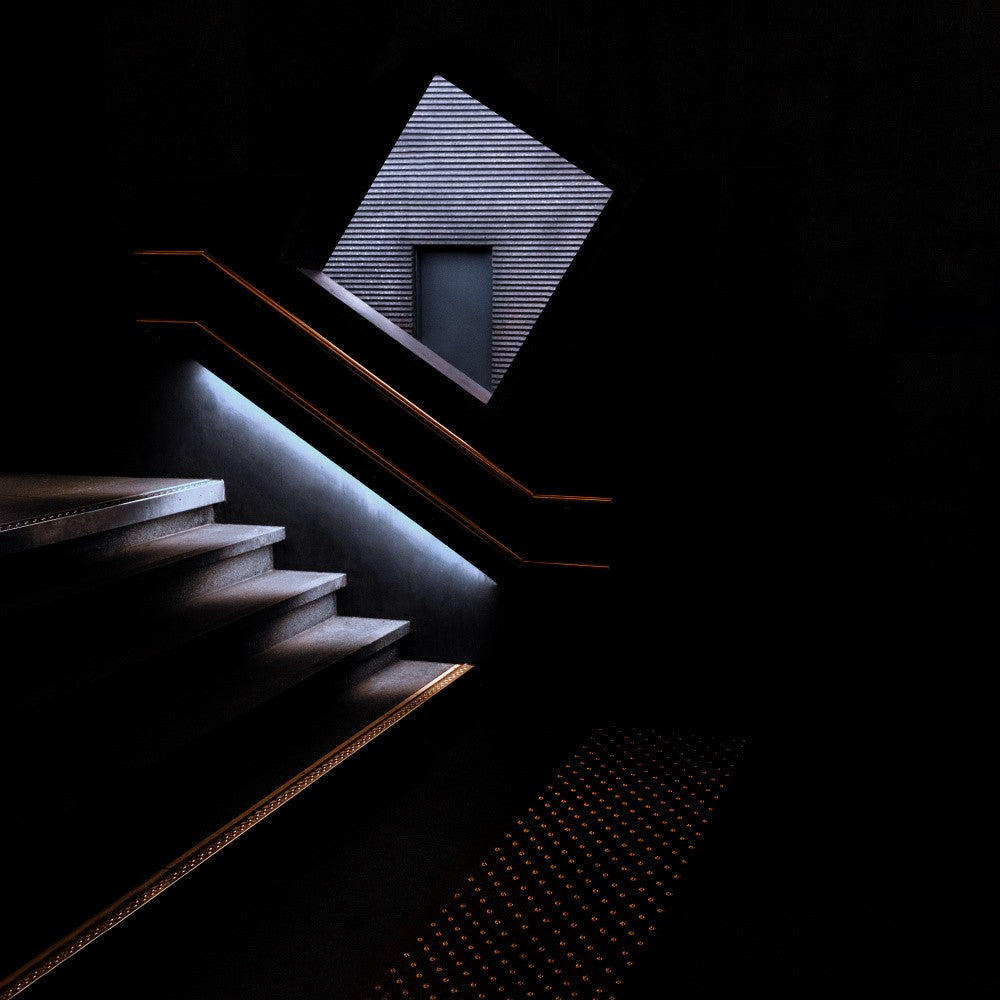 upstairs