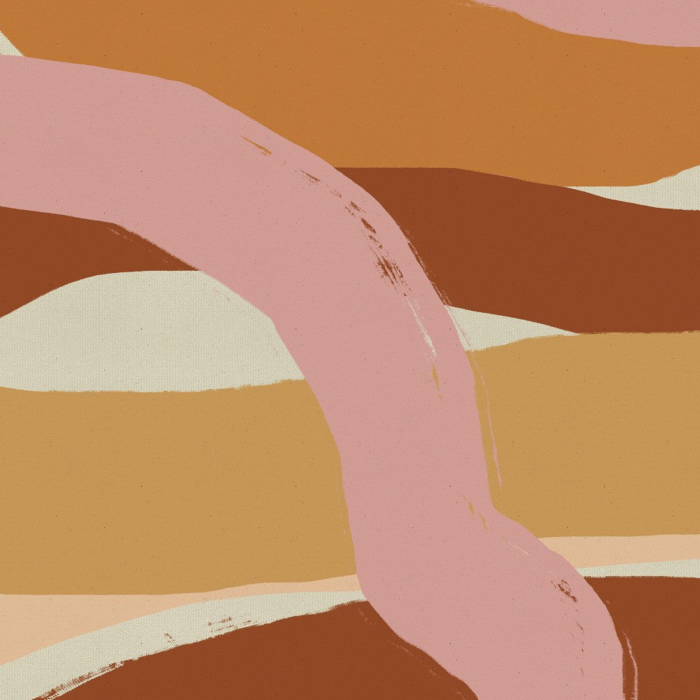 Bewegung in Pink, Gelb, Terra