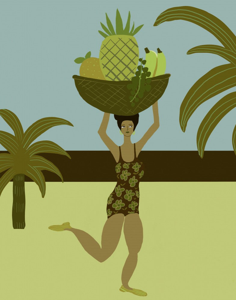 Tropical fruit at the beach