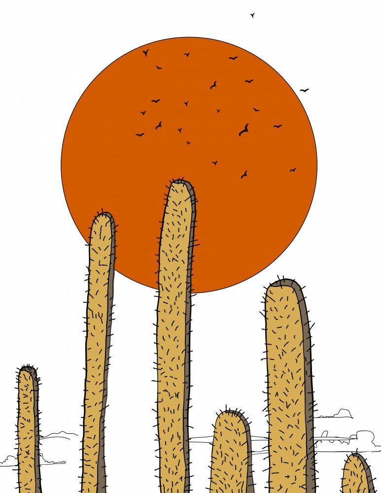Desert Sun Spires