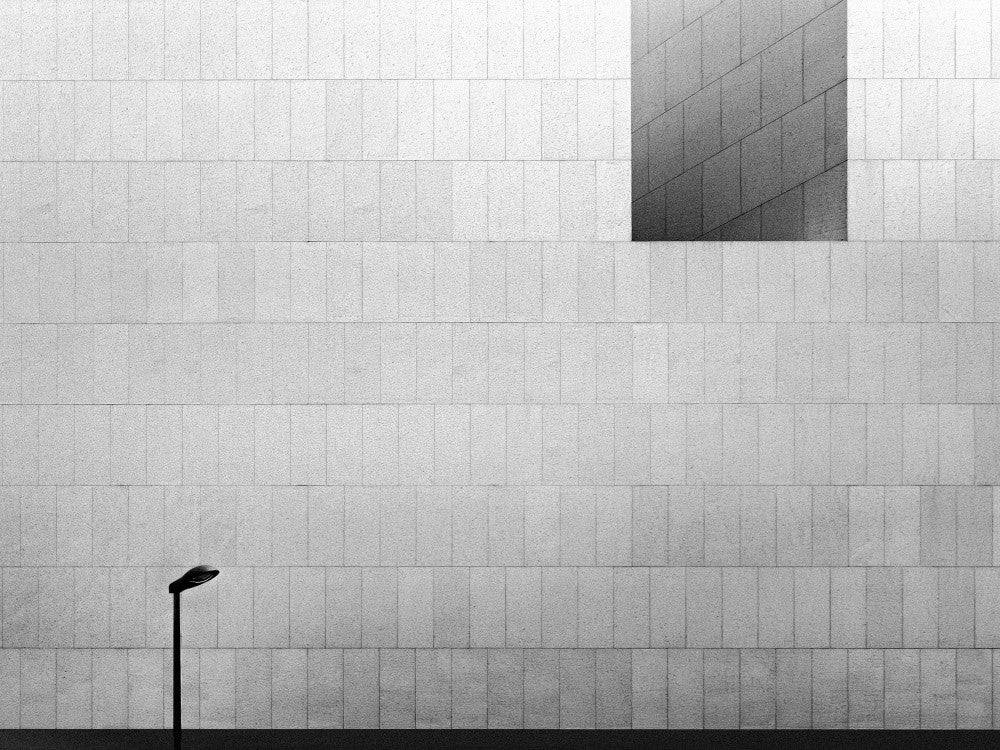 Street lamp and blocks