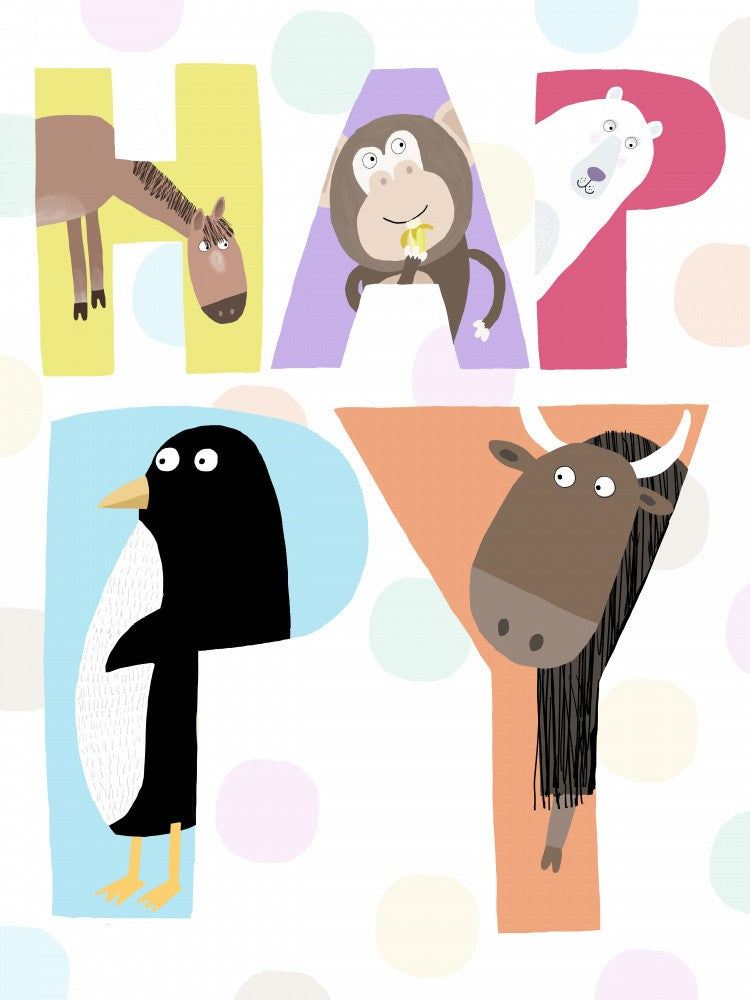 Happy! Illustrated Happy Letters by Artist Carla Daly