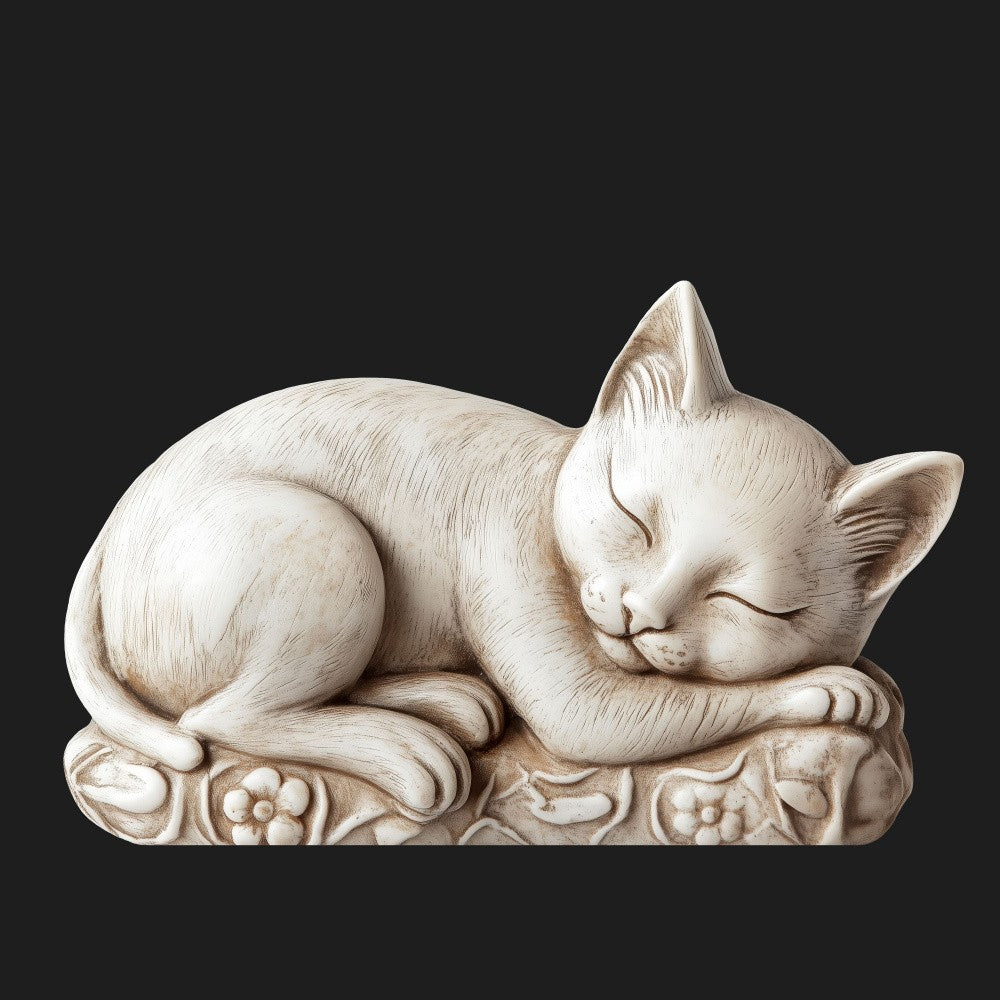 Renaissance Statuette Sleeping Cat