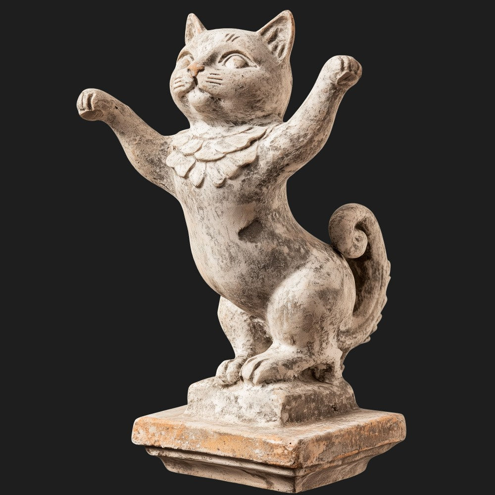 Renaissance Statuette Upright Regal Cat