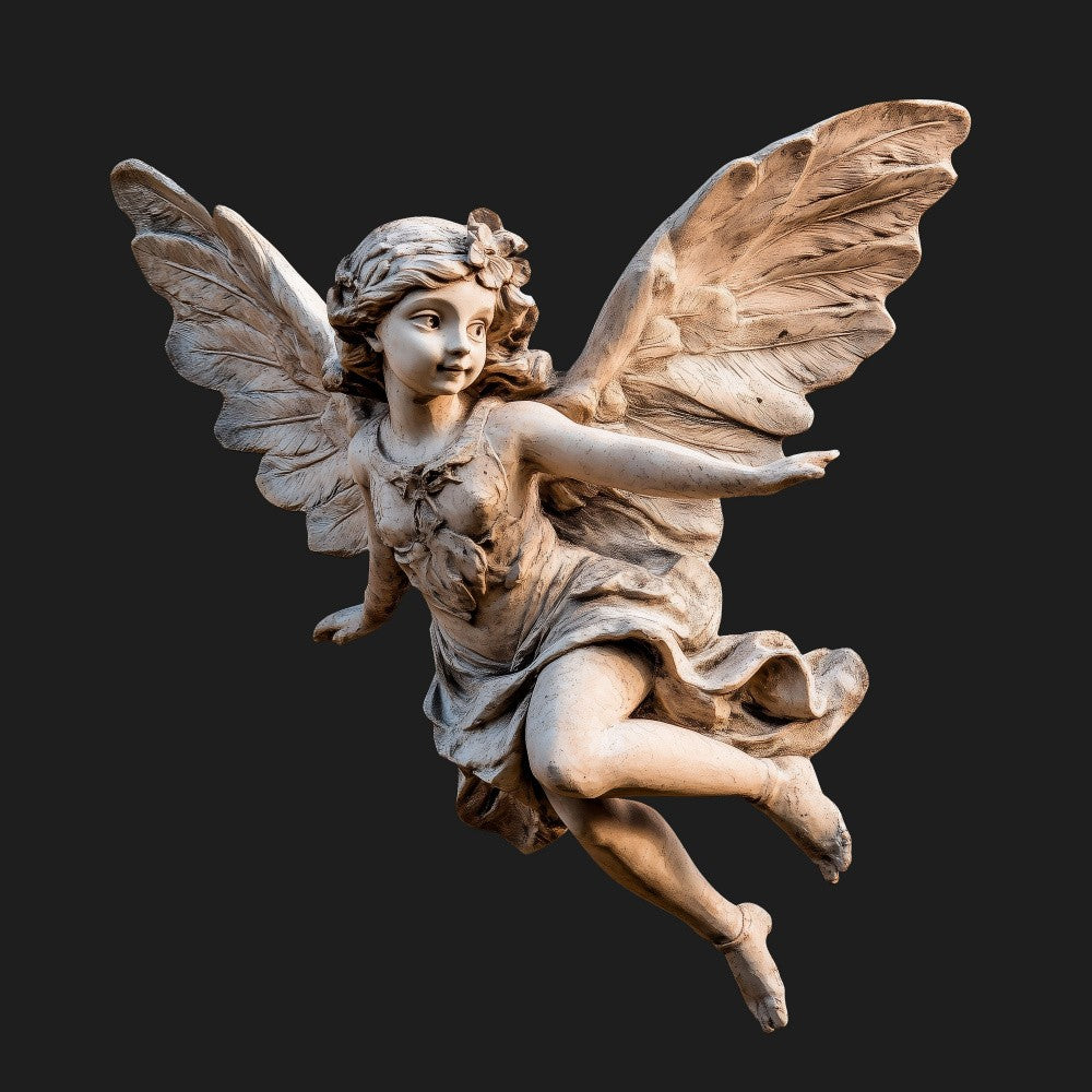 Renaissance Statuette Fairy in Full Flight