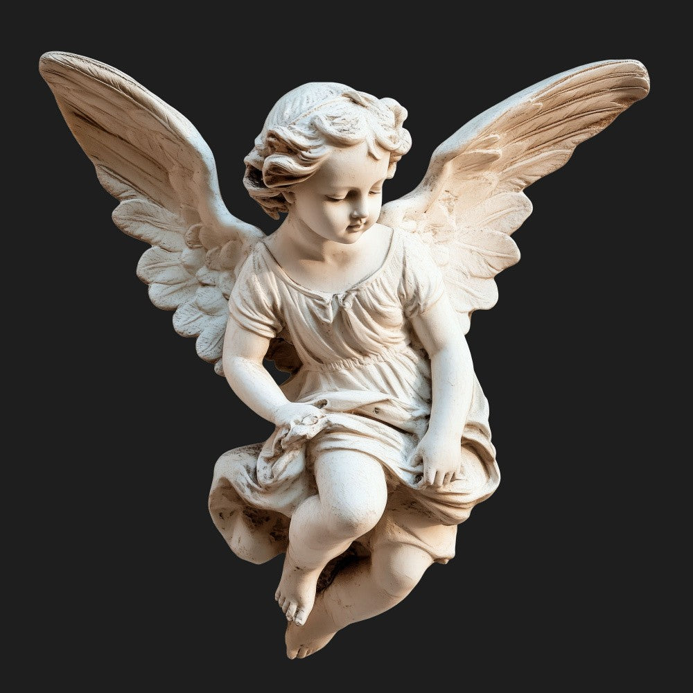 Renaissance Statuette Ethereal Cupid Figure