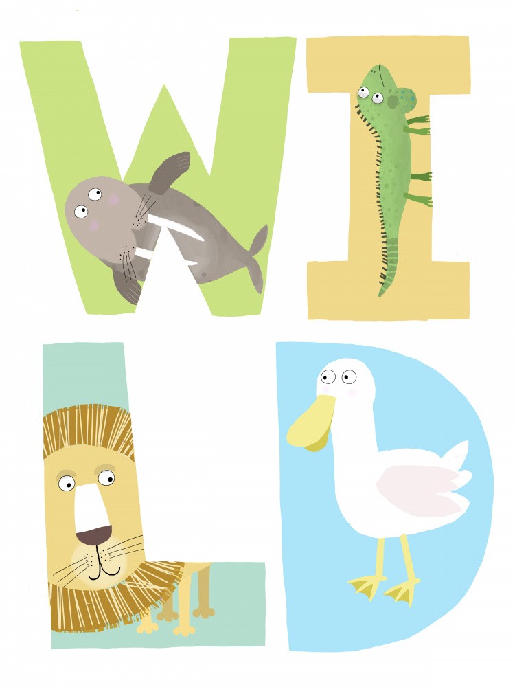 Wild! Illustrierte Wilde Buchstaben von Künstler Carla Daly