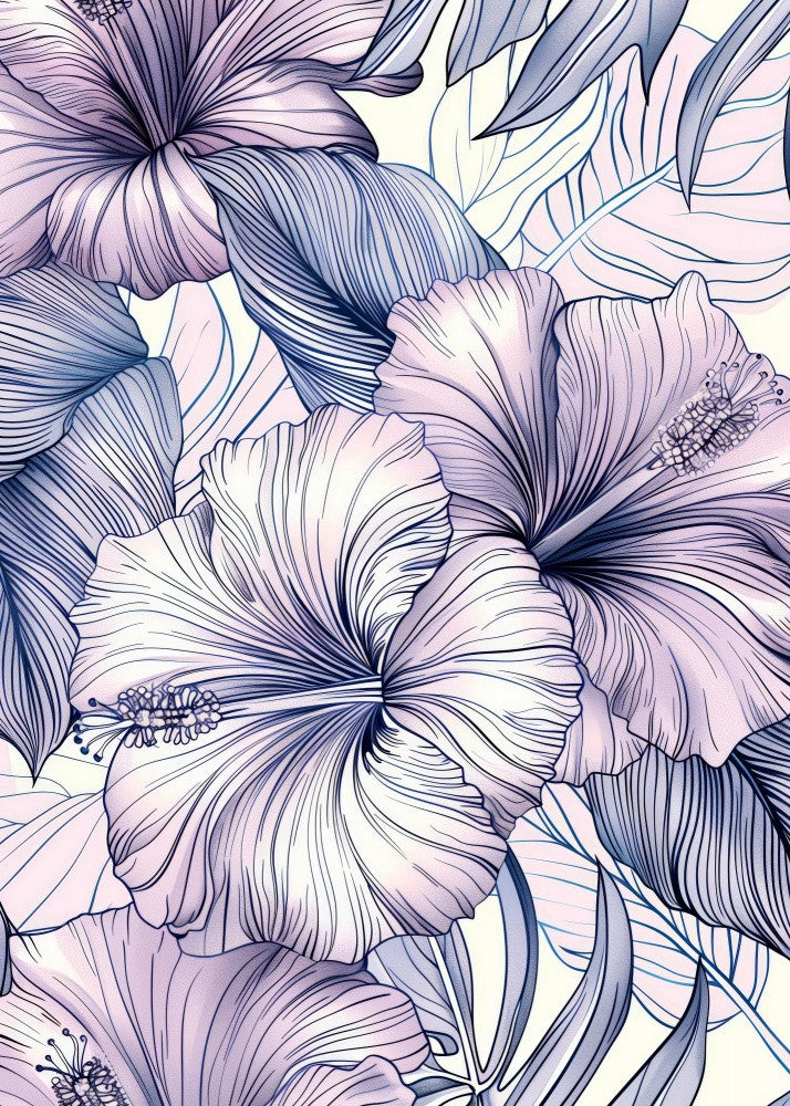 Tropical Vibes Floral Foliage Mallow (3)