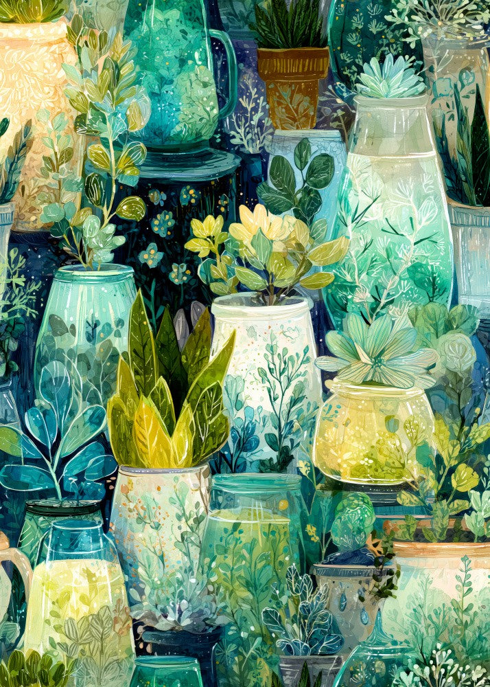 Tropical Vibes Floral Foliage Potted (11)