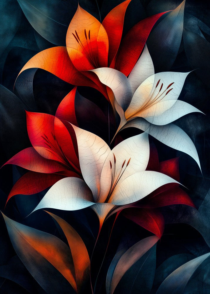Tropical Vibes Floral Foliage Orchid  (23)