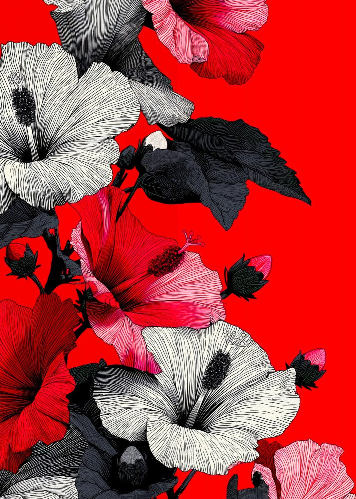 Tropical Vibes Floral Foliage Mallow  (37)
