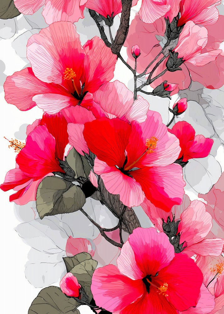 Tropical Vibes Floral Foliage Mallow (43)