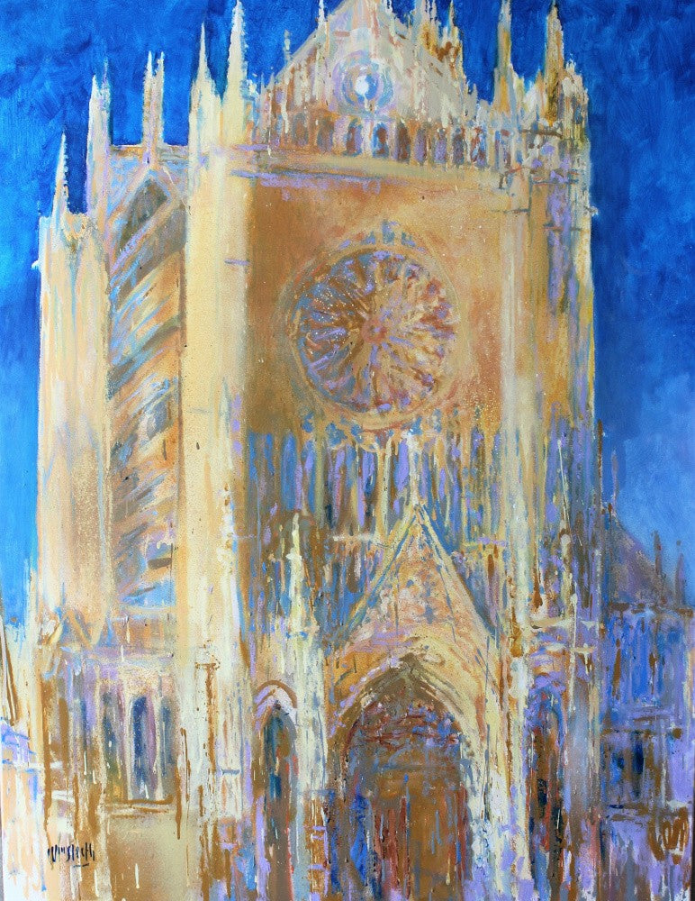 Cathédrale, Harmonie en Bleu et Ocre