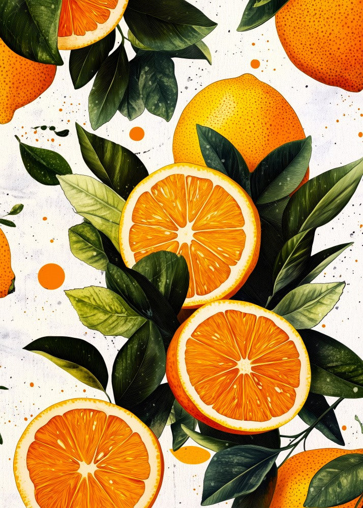 Evergreen Tropical Summer Fruits Oranges  (5)
